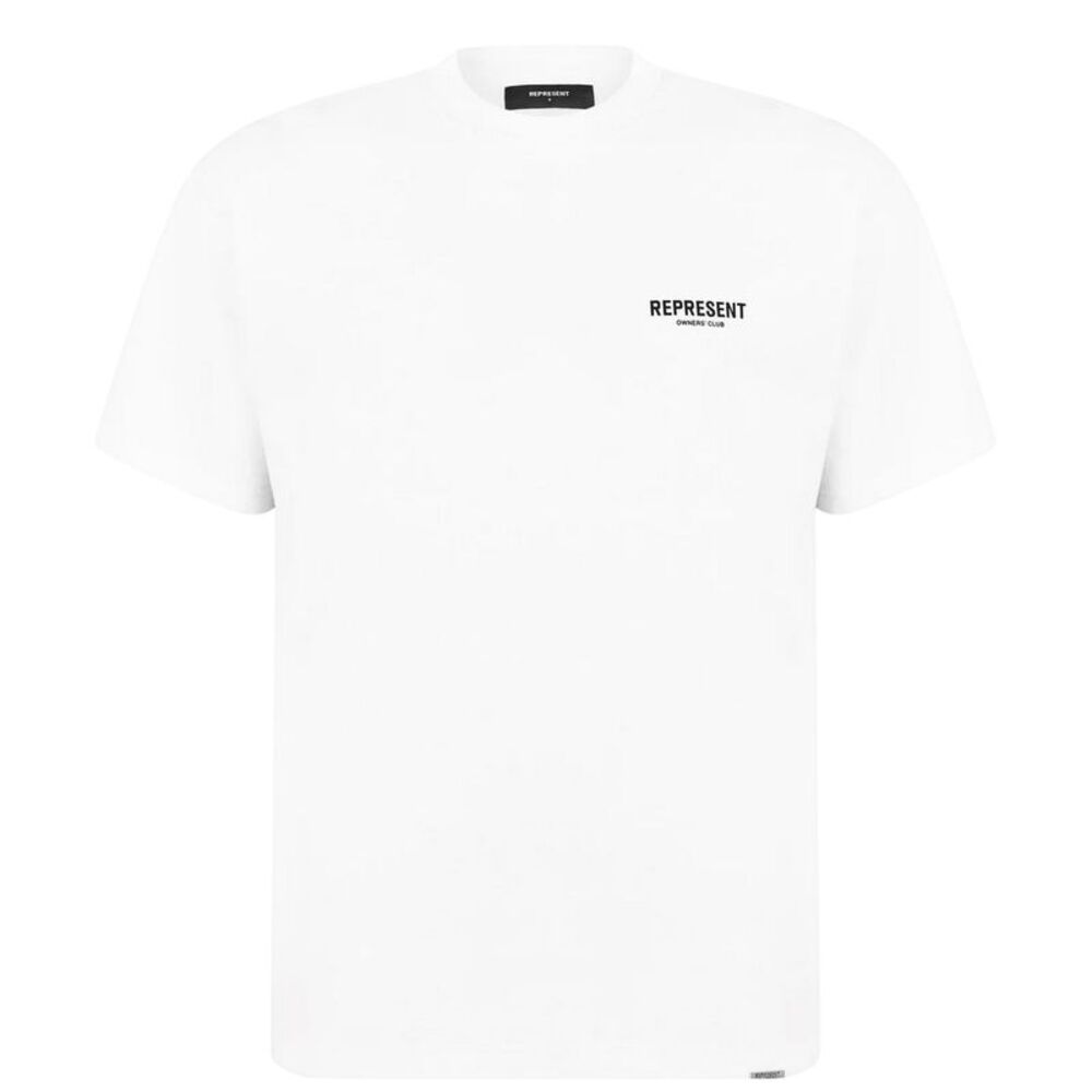 Represent Mens Owners Club Cotton T-Shirt / White